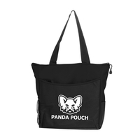 17" x 14" x 5" polyester Pack-N-Go tote with zippered main... from ASI 62088...