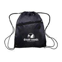 Globe Trotter Drawstring Backpack (1 Color Imprint)