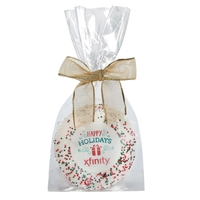Gift bag of sugar cookies with holiday colored nonpareil sprinkles.... from...