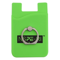 Silicone Phone Wallet w/ Metal Ring Holder