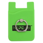 Silicone Phone Wallet w/ Metal Ring Holder