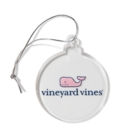 Round Shape Clear Acrylic Ornament