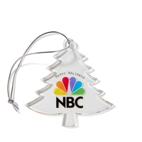 Tree Shape Clear Acrylic Ornament