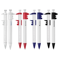 Multifunctional scale ruler vernier caliper ballpoint pen. Pen barrel with...