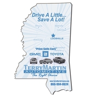 Mississippi State shaped hand fan without stick with a high gloss... from ASI...