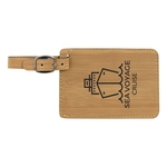 Bamboo Leatherette Luggage Tag
