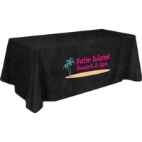 1 color imprinted tablecloth that fits standard 8' table.... from ASI 57713...