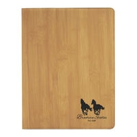 9 1/2" x 12" Leatherette Bamboo Portfolio