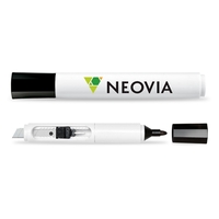 2-in-1 Marker/Cutter. Four section blade with locking slide, snap-off tool...