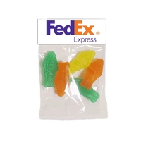Small Header Bag with Assorted fish candy.... from ASI 44900 NC Custom...