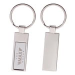 Rectangular Metal Keychain