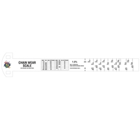 Ruler, 15" x 3 5/8"... from ASI 75629 PSI Plastic Graphics / Plastic Graphics...