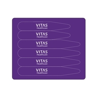 Collar stay card has size 3 1/8" x 2 5/8".... from ASI 75629 PSI Plastic...