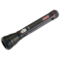 1.5" x 8.25" black Coleman LED flashlight with high/low modes and... from ASI...