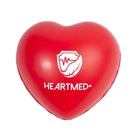 2.5" x 2.75" heart-shaped squeezable polyurethane stress relievers.... from...