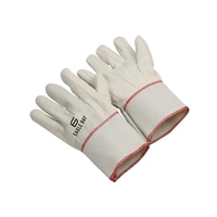 Hot mill glove, knuckle strap, gauntlet cuff, screen printed