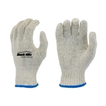 Natural, reversible, cotton/ poly knit, fitted work glove