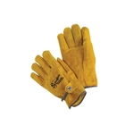 Russet brown, split grain, leather truckers glove