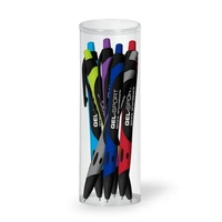 Gel Sport Rubberized Pen - 6 Pack Tube Set