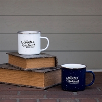 A homey 16 ounce enamel finished mug.... from ASI 61966 HPG / Best Promotions...