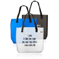 6" x 12" x 12" clear plastic tote bag with handles.... from ASI 39552 BEL Promo