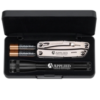 Set of two AA batteries, 6 1/2" LED flashlight and a... from ASI 46170...