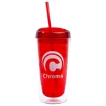 16 oz. Chroma Double-Wall Acrylic Tumbler (1 Color Imprint)