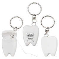 Key tag with 13 yards of mint-flavored wax dental floss.... from ASI 62190...