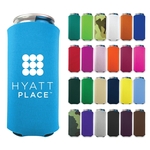 Collapsible 8 oz. Slim Foam Can Cooler - Screen Printed