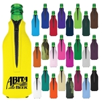 Premium Foam Bottle Insulator with Zipper - Screen Printed