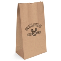 12# S.O.S. paper bag with serrated cut top and side gusset.... from ASI 37940...
