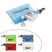 Miniature 2.25" deck of playing cards and pair of dice in... from ASI 63549...