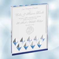 Acrylic Blue Diamond Mirage