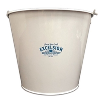 Galvanized White Metal Bucket