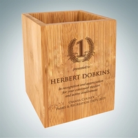 The Bamboo Utensil/Pen Holder is a perfect to use as an... from ASI 47791...