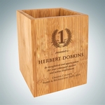 Bamboo Utensil/Pen Holder