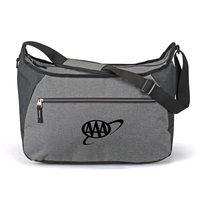 Messenger bag with zippered front pocket, 300 denier polyester.... from ASI...