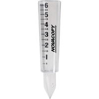 Rain gauge made of durable plastic that measures 6" of precipitation... from...