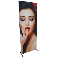 90" x 24" soft knit polyester banner backdrop with aluminum frame,... from...