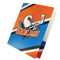 Standard large presentation folder, 9" x 12" rounded corners, with two......