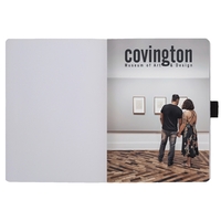 5" x 7" Flexible, deboss imprint, full-color tip-in, white lined paper,......