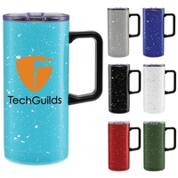 18 oz. travel mug made of stainless steel with double-wall construction.......