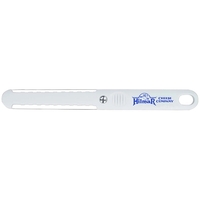 9" white cheese slicer with two-sided wire edges for thick or... from ASI...