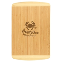 Bamboo Cutting Board 2-Tone 18" x 12"... from ASI 72657 Active Life Promo /...