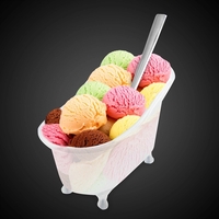 Bathtub-shaped serving bowl made of plastic with customization.... from ASI...