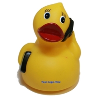 On-the-Go Duck Yellow rubber duck are floats upright with weight balanced.......