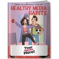 Healthy Media Habits coloring book for a fun way of teaching... from ASI...