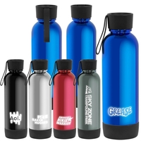 22-ounce water bottle with light up laser engraved logo with pushbutton,......