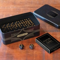 Branded tin holds game kit contents. High quality pieces allow for... from...