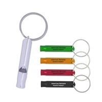 Aluminum whistle key chain, Whistle key ring, Printed whistle... from ASI...
